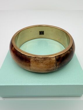 Vintage Bone and Brass Bangle Bracelet India